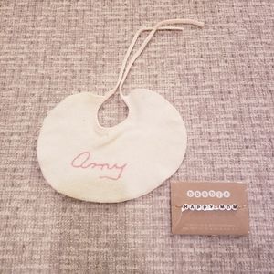 "Amy" Embroidered Vintage Baby Bib